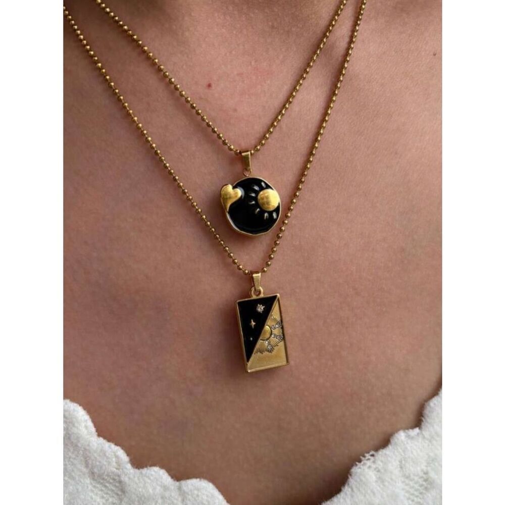 Boho sun necklace N2033